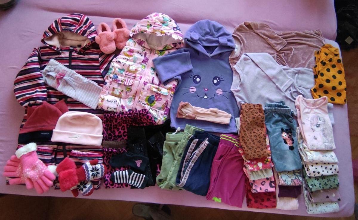 Balík oblečenia - holka - zimné, vel.104 - Oblečenie pre deti