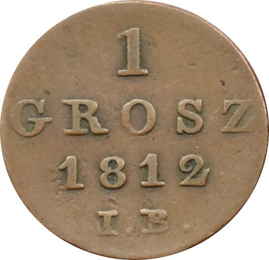 Poľsko St.August Poniatowski 1 Grosz 1812 I.E. Waršavské vojvodstvo - Zberateľstvo