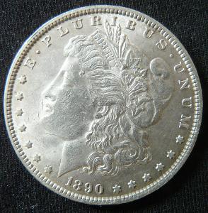 USA 1 Morgan dolár 1890, Ag