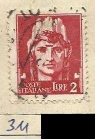 Itálie, Mi. 311, razítkovaná