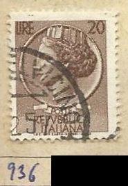 Itálie, Mi. 936, razítkovaná