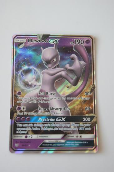 Mewtwo GX - 39/73 - Ultra Rare  Carte pokemon, Carte pokemon a