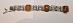 Nádherný starožitný strieborný (835/1000) náramok s jantármi - Starožitné šperky