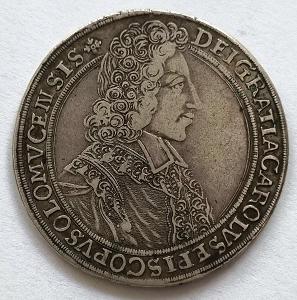 Stříbrný Tolar 1704, Kroměříž,  Karel III.Lotrinský,  Arc.Olmouc