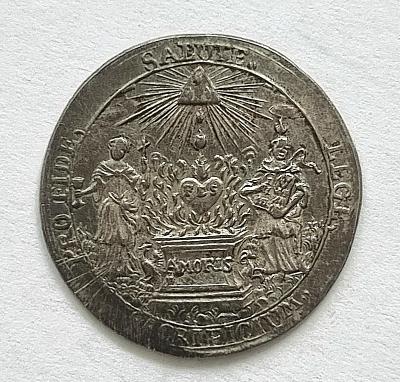 Stříbrná Intronizačni medaile 1747 , Troyer, Arc.Olomouc 