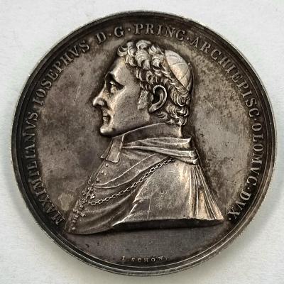 AR intronizační medaile 1837 , M.J. Beeckh, Arc.Olomouc 