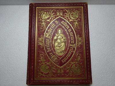gigantická kniha Bible 2.díl  luxusní ojedinělá vazba cca 1880 33x43cm