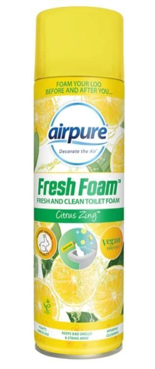 Airpure pěnový čistič a neutr.pachů do toaletní mísy 500ml citrus