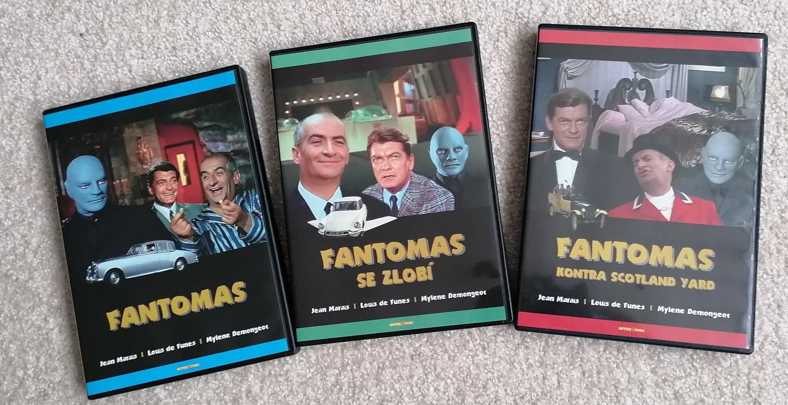 FANTOMAS, Fantomas sa hnevá, Fantomas Kontra Scotland Yard - 3 DVD - Film