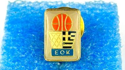 Odznak Řecko EOK Ελληνική Ομοσπονδία Καλαθοσφαίριση Řecká basketbalová