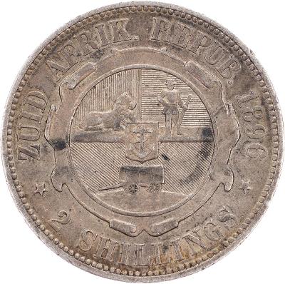 (E-10210), Jihoafrická republika, 2 Shillings 1896, Pretoria