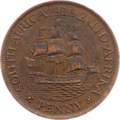 (E-10216), Jihoafrická republika, 1 Penny 1926, Pretoria