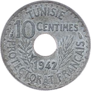 (E-10062), Tunis, 10 Centimes 1942, Paříž