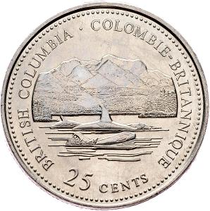 (E-5706), Kanada, 25 Cent 1992