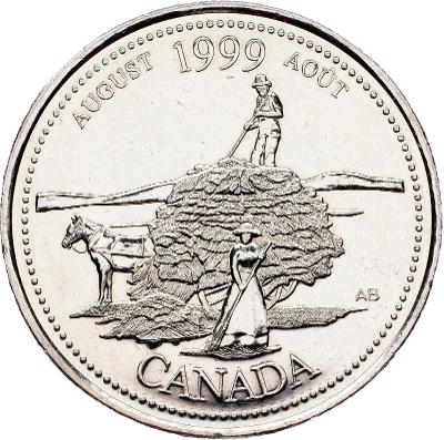 (E-5716), Kanada, 25 Cent 1999