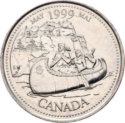 (E-5713), Kanada, 25 Cent 1999