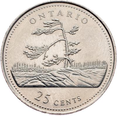 (E-5704), Kanada, 25 Cent 1992