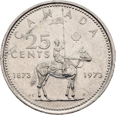 (E-5694), Kanada, 25 Cent 1973