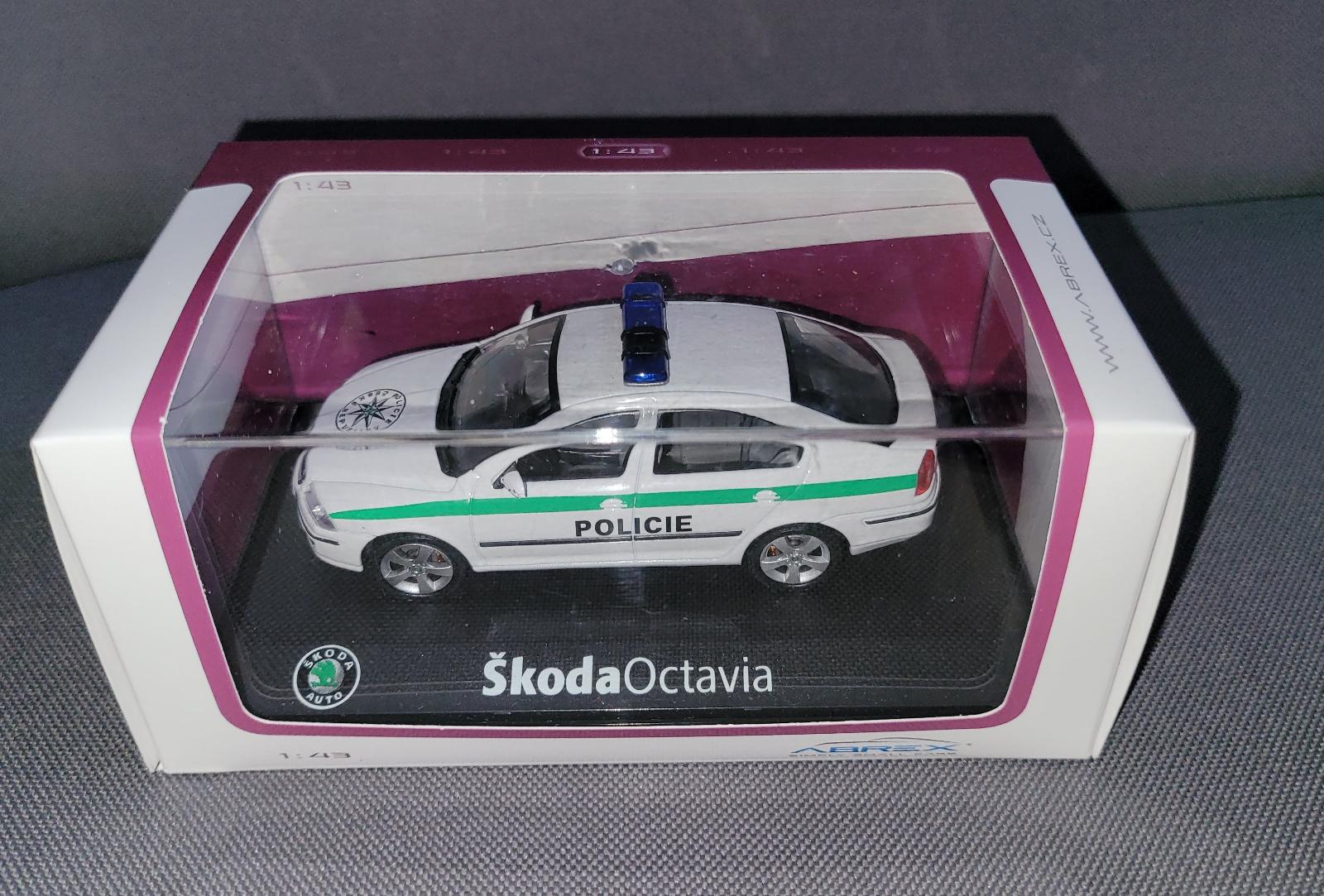 Škoda Octavia II (2004) Polícia ČR 1:43 Abrex - Modely automobilov