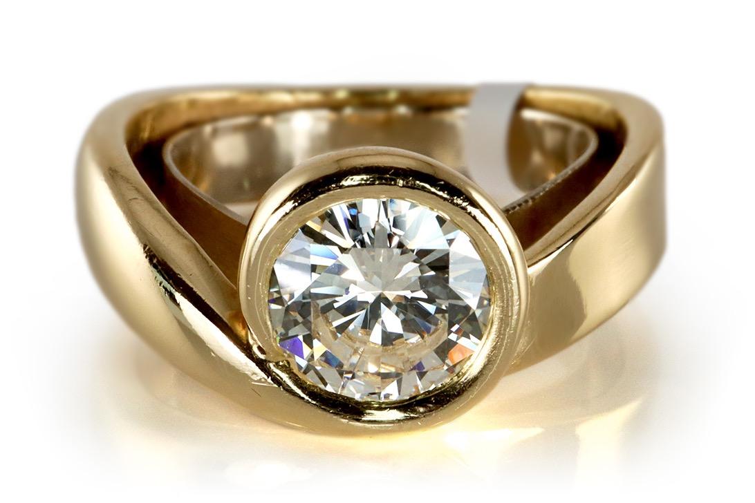 Luxusný prsteň/solitér 1,15 ct./18 k./IGI Certifikát!!! - Šperky