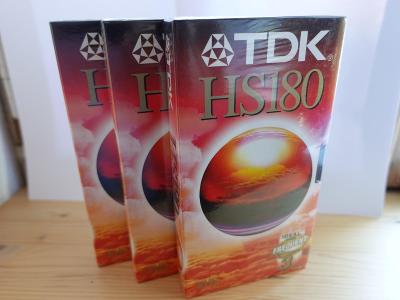 Videokazeta VHS TDK HS180 3ks