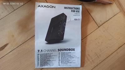 Zvuková karta 7.1 k Pc Axagon ADA-71