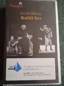 VHS kazeta Kočičí hra -  záznam úžasného divadelního představení 