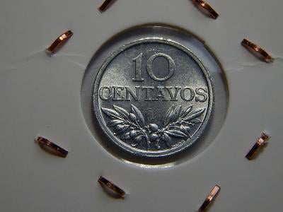 Portugalsko 10 Centavos 1971 XF č00254 
