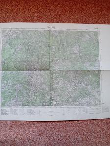 Vojenská mapa Kraslice 1936