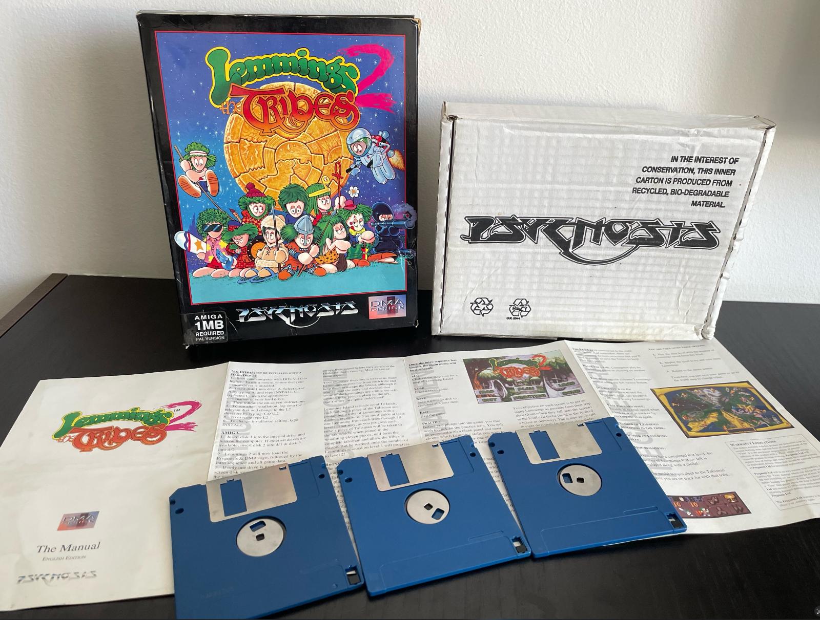 Amiga Lemmings et son extension Oh no! More Lemmings - Jogos Eletrónicos  (2) - Na caixa original - Catawiki