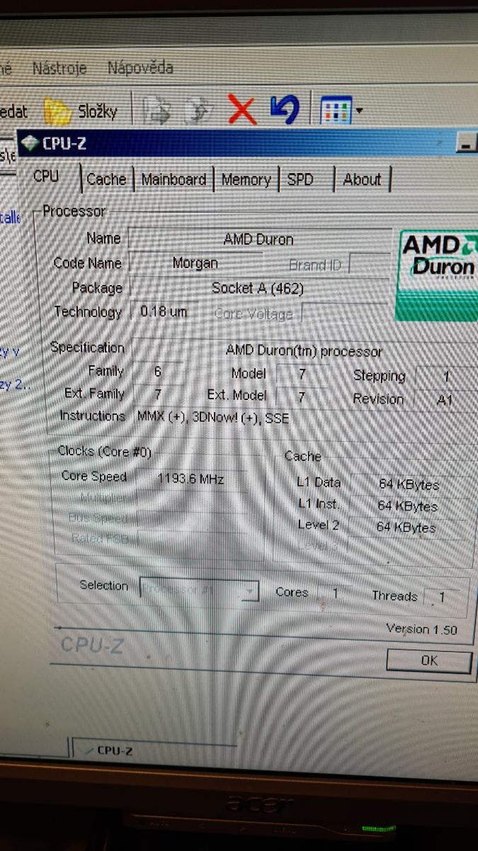 PC AMD Duron 1,2 GHz, chipset NVidia - Počítače a hry