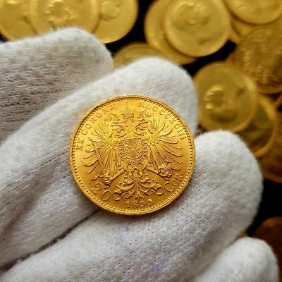 Rakouská 20 Koruna 1893 BZ, František Josef I., zlatá mince