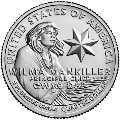 Quarter 25 cent 2022 P Wilma Mankiller