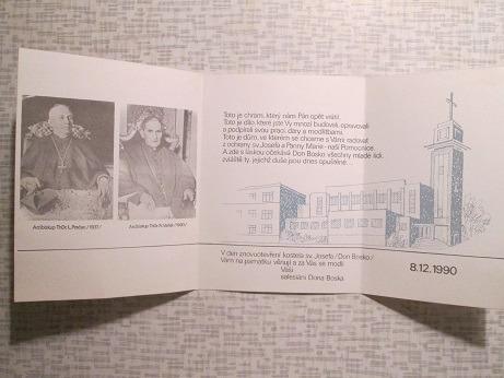 Program otvorenia kostola sv. Jozefa v Ostrave, 8.12.1990 - Starožitnosti a umenie