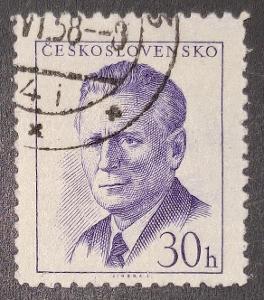 ČSSR 1958, Antonín Novotný, 999B, s lepem