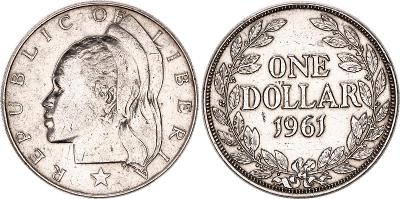 Libéria 1 dolár 1961