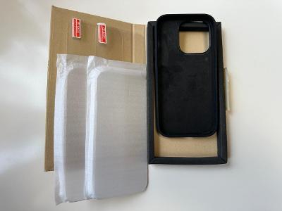 🔥 3v1 Ochranný kryt + 2ks ochranné sklo, iPhone 14Pro MAX, Čierna,Nové
