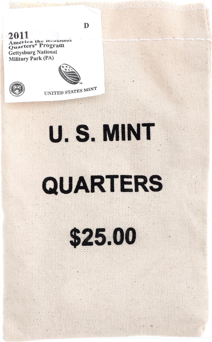 Spojené štáty 100x1/4 dolára 2011 D, Gettysburg National Military Park - Numizmatika