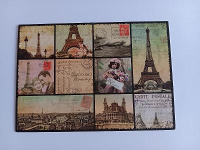 Paris Vintage - Eiffelova věž - pohlednice VF