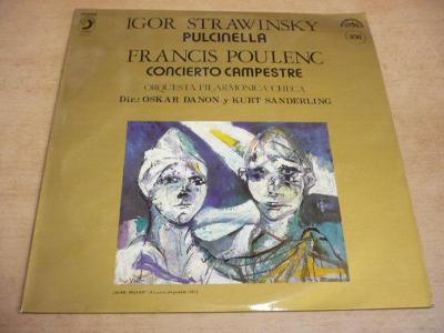 LP STRAWINSKY - Pulcinella / POULENC - Concierto Campestre