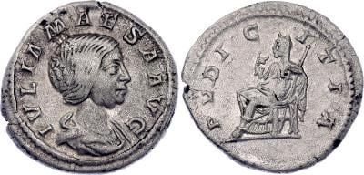 Římská říše Julia Maesa Denár 221 n. l.