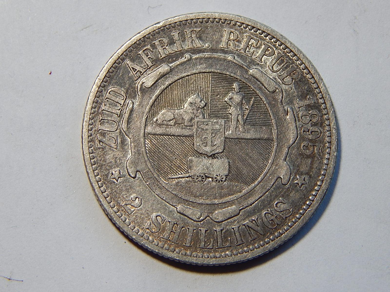 Južná Afrika 2 Shillings 1895 RR Ag XF č00383 - Zberateľstvo