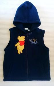 Detská modrá fleesová vesta Pooh, Disney, 80-86 cm