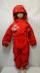 Kombinéza do dažďa červená nezateplená, 92-98 cm - Oblečenie pre deti