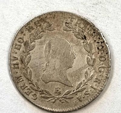 Stříbrný 20Krejcar 1804 E,  František II. 