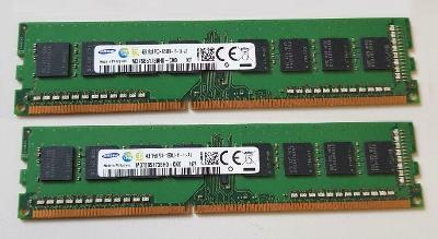 8GB - 2x 4GB 1Rx8 PC3 12800U DIMM DDR3 1600, rôzne, záruka