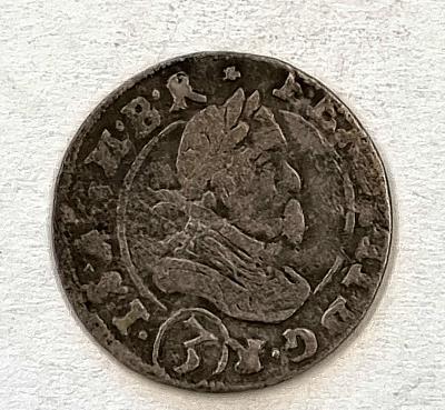 Stříbrný 3 Krejcar 1630 ,Olomouc, Ferdinad II. 