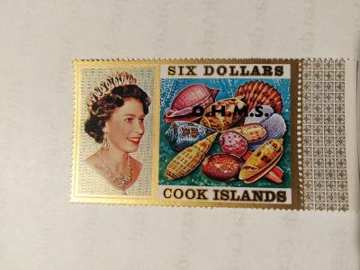 filaterie -kralovna Alžběta Cook islands