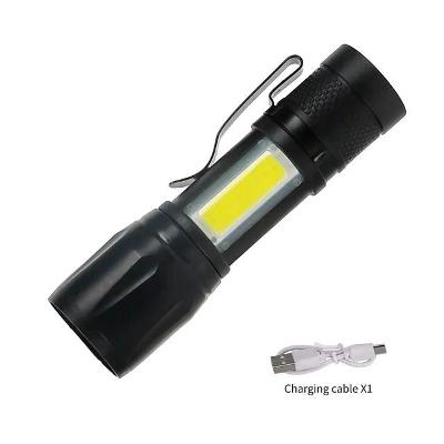Mini LED svietidlo vodotesné dobíjacie, vstavané batérie, turistické