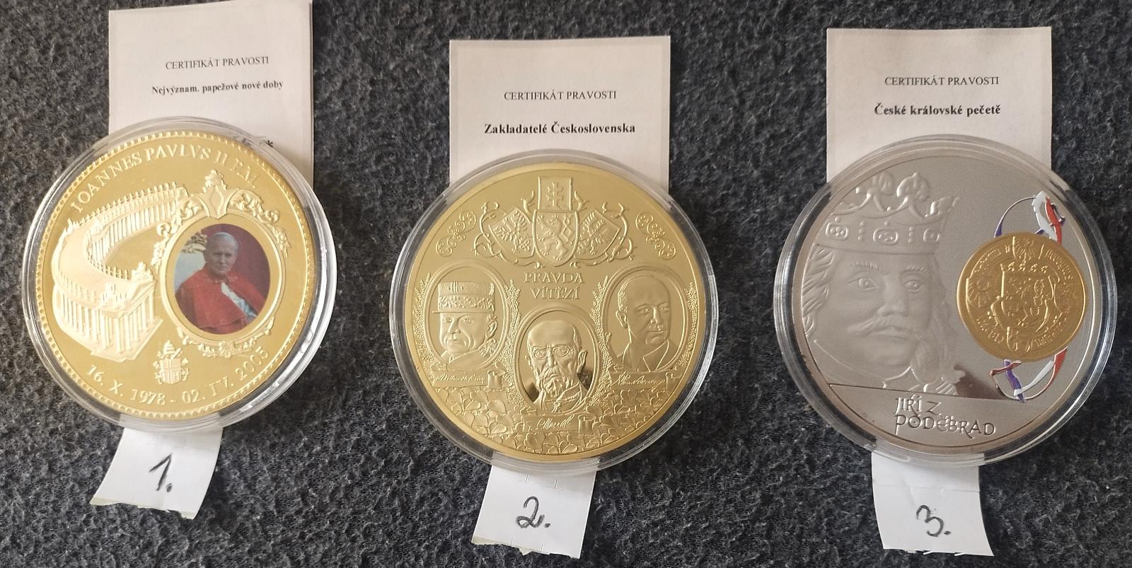 1ks veľké medaily (110g) - mincový obchod - Numizmatika